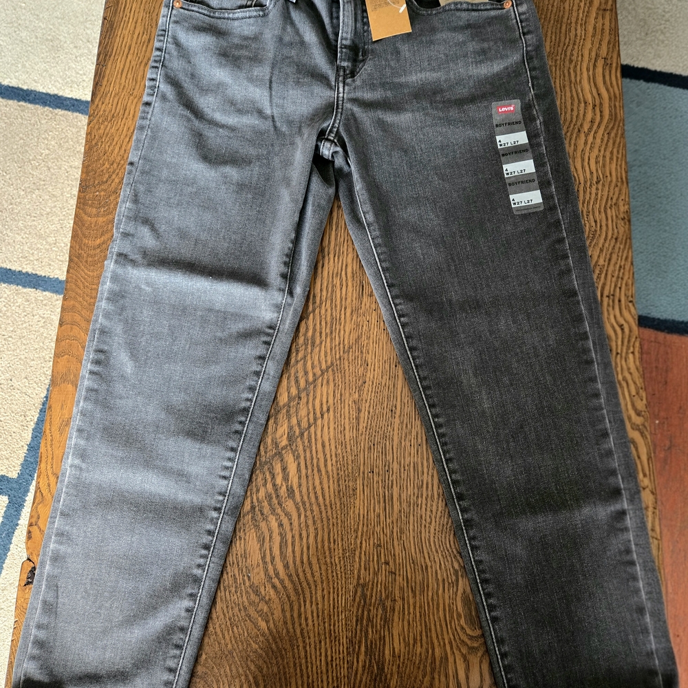 Levi's Dark Gray Boyfriend Jeans